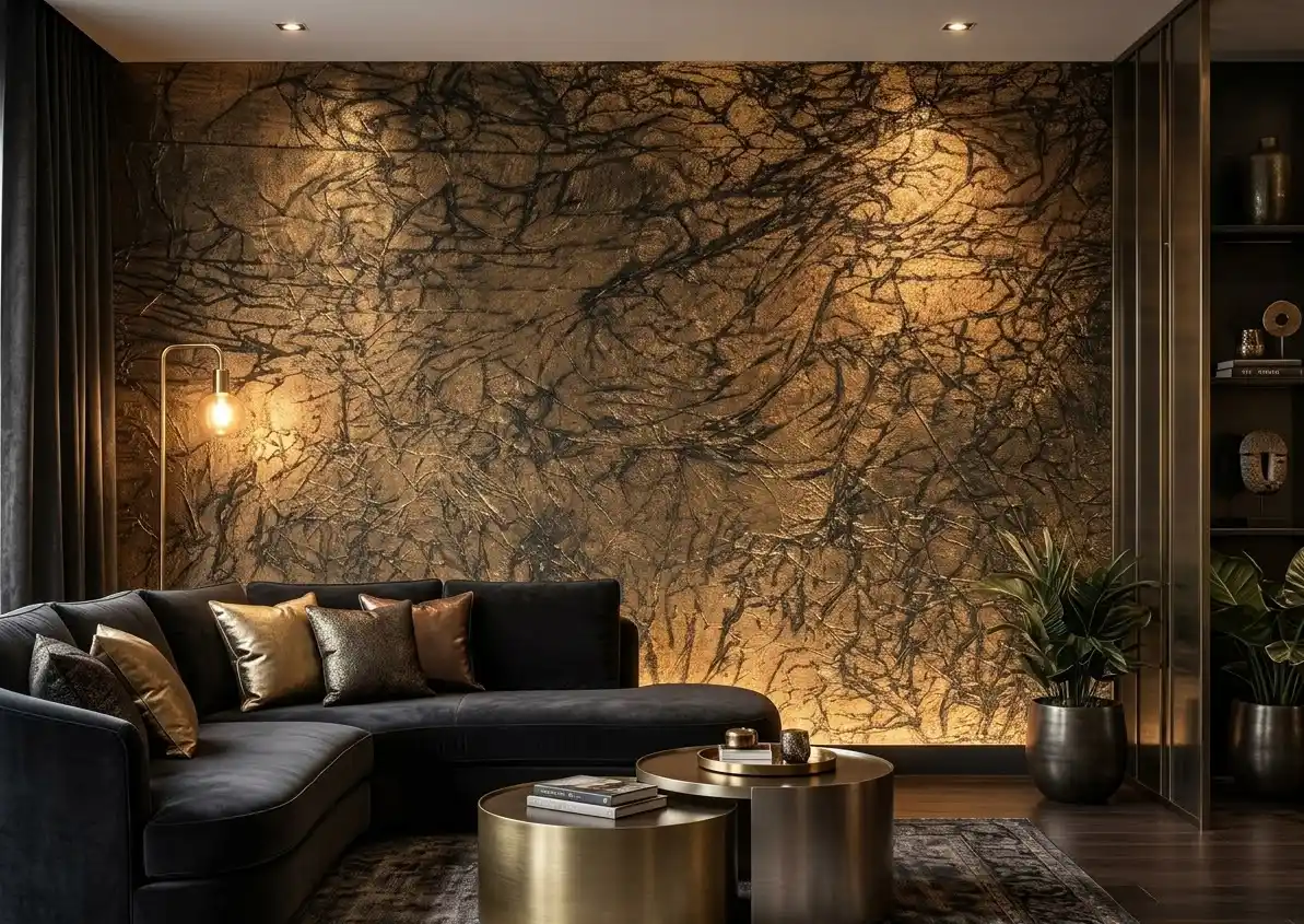 Gold Crackle