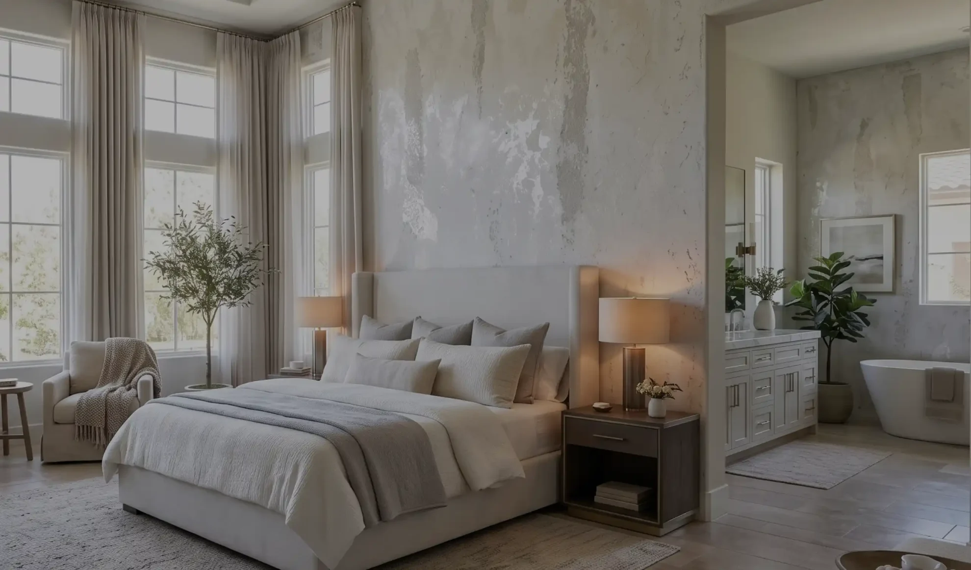 Graphite Interior Painting background